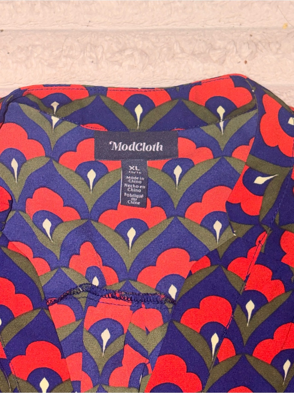 ModCloth patterned blouse - Picture 2 of 3